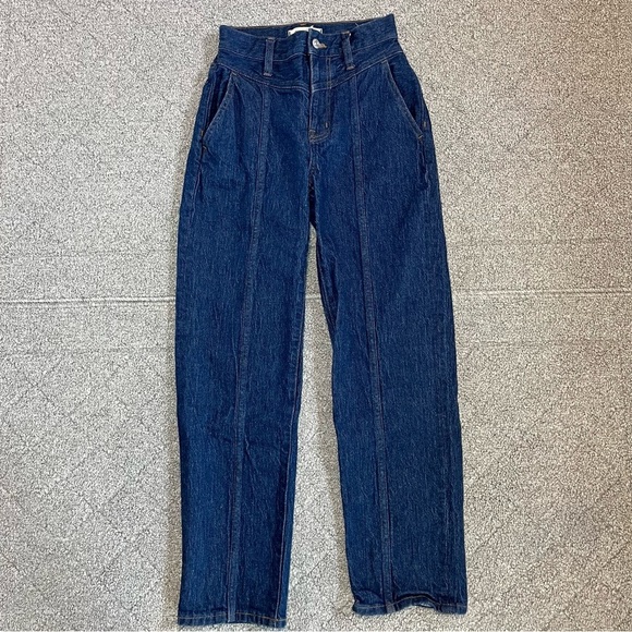 Madewell The Perfect Vintage Straight Jean Greenhaven Wash Women’s Size 23 Denim - Picture 1 of 14